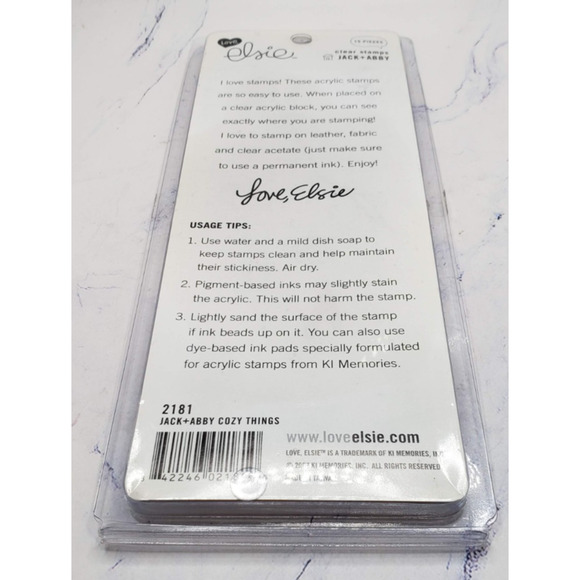 Cozy Things Home and Hearts Love Elsie Jack and Abby Clear Stamps - Picture 4 of 6